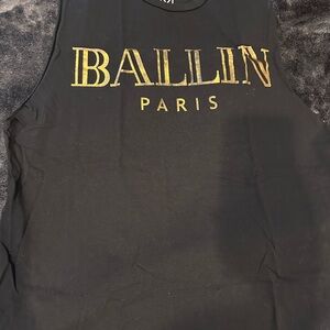 Ballin Paris Black Tank Top